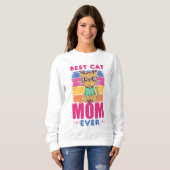 猫最高のの母 スウェットシャツ (正面フル)