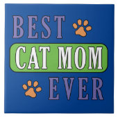猫最高のの母 タイル (正面)