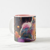 猫最高のの母 ツートーンマグカップ (正面左)