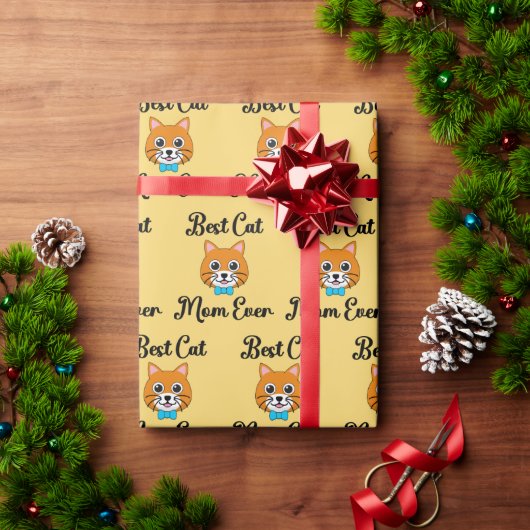 猫最高のの母 ラッピングペーパー (クリスマスギフト)