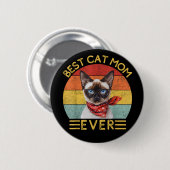 猫最高のの母 缶バッジ (正面&裏面)