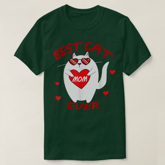 猫最高のの母  Tシャツ (デザイン正面)