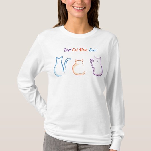 猫最高のの母 Tシャツ (正面)