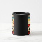 猫最高のパパが猫の名前を幸せ マグカップ (中央)