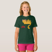 猫最高のパパの前足プリントカスタム可愛いペット写真 Tシャツ (正面フル)