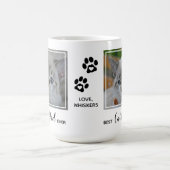 猫最高のパパは今までパーソナライズされたも可愛いペット猫の写真 コーヒーマグカップ (中央)