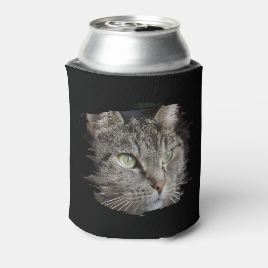 猫最高のパパエカスタムバー写真黒 缶クーラー (缶裏面)
