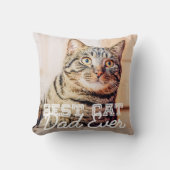 猫最高のパパエバモダンカスタムー写真 クッション (正面)