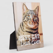 猫最高のパパエバモダンカスタムー写真 フォトプラーク (側面)