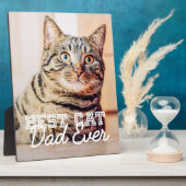 猫最高のパパエバモダンカスタムー写真 フォトプラーク (側面)