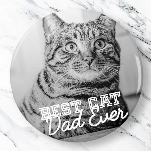 猫最高のパパエバモダンカスタムー写真 マグネット