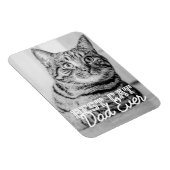 猫最高のパパエバモダンカスタムー写真 マグネット (右側)