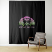 猫最高のパパエバーシャツ タペストリー (インサイチュ)