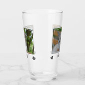 猫最高のパパエバーパパ誕生日フォトキュート猫パパ タンブラーグラス (左)