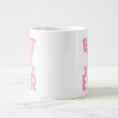 猫最高のパパエバー-猫シルエット ジャンボコーヒーマグカップ (正面)