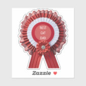 猫最高のパパカスタムカット父の日ステッカー シール (シート)