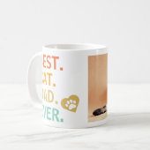 猫最高のパパパーソナライズされたEver Photo Coffee Mug コーヒーマグカップ (正面左)