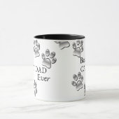 猫最高のパパモダン写真カスタムと猫の名前 マグカップ (中央)