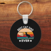 猫最高のパパ史上初のバンプ キーホルダー (正面)