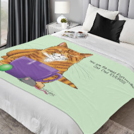 猫最高のパパ父の日 フリースブランケット