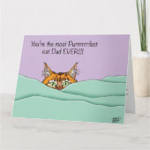 猫最高のパパ!父の日 カード (正面)