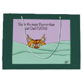 猫最高のパパ!父の日 ラージペーパーバッグ (裏面)