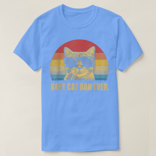 猫最高のパパEver Bump Fit Father's Day Gift Daddy Tシャツ (デザイン正面)