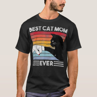 猫最高のママ・イおもしろいバーヴィンテージ猫母D Tシャツ