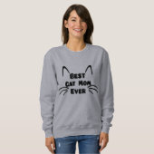 猫最高のママEver Sweatshirt - Cozy & スタイリッシュ スウェットシャツ (正面フル)