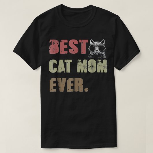 『猫最高のマー・エバ・T・おもしろい猫好きファーズ・デイ・ギ』 Tシャツ (デザイン正面)
