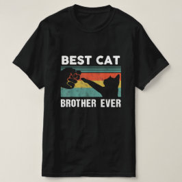 猫最高の兄弟のヴィンテージ猫が幸せ父の Tシャツ