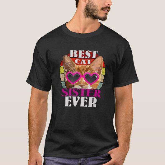 猫最高の姉妹 Tシャツ (正面)