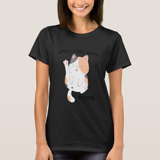 猫最高の母がかわいい三毛子1 Tシャツ (正面)