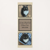 猫最高の母がカスタム文字 ヨガマット (正面)