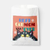猫最高の母が不平不満な猫の文字の漫画おもしろい フェイバーバッグ (正面)