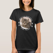 猫最高の母が前足でプリンカスタムトかわいいペット写真 Tシャツ (正面)