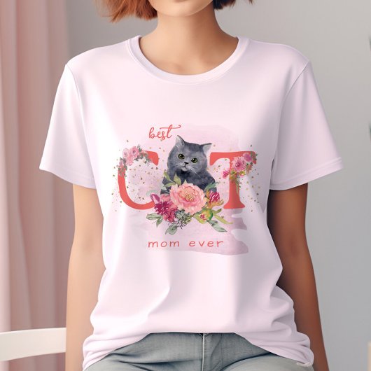 猫最高の母が可愛い子猫マザーデイ Tシャツ