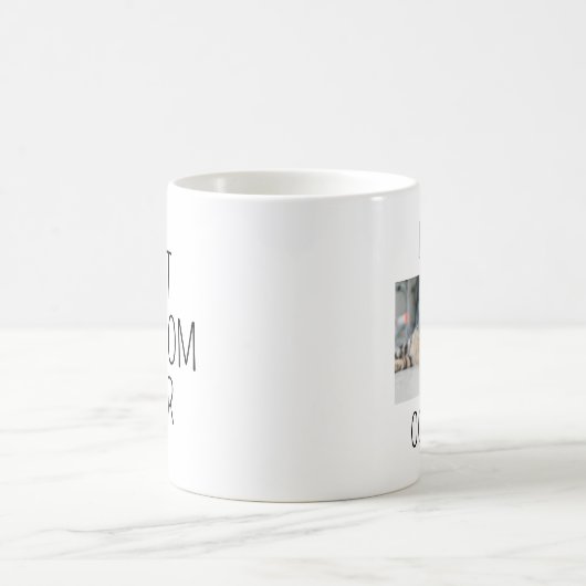 猫最高の母が常に自分のものにする写真ママの誕生日 コーヒーマグカップ (中央)