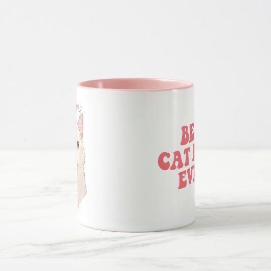 猫最高の母が猫のクリスマスパーソナライズされたプレゼント マグカップ (中央)