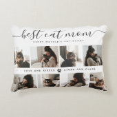 猫最高の母さんカスタムの日の猫の写真 アクセントクッション (正面)