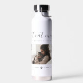 猫最高の母さんカスタムの日の猫の写真 ウォーターボトル (左面)