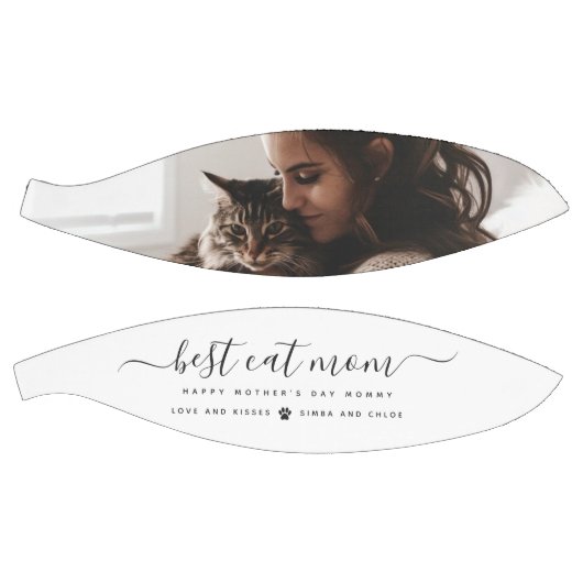 猫最高の母さんカスタムの日の猫の写真 バスケットボール (パネル)