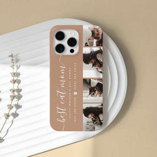 猫最高の母さんカスタムの日の猫の写真 Case-Mate iPhoneケース