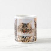 猫最高の母さん3写真コラージュ コーヒーマグカップ (中央)