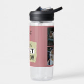 猫最高の母さん4写真名ピンク・グリーン ウォーターボトル (左面)