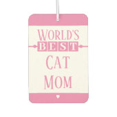 猫最高の母さん カーエアーフレッシュナー (正面)