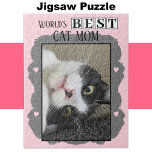 猫最高の母の写真ピンクのグレー ジグソーパズル<br><div class="desc">祝このジグ魅力的ソーパズルで!この思いやりある贈り物は、彼女の猫の友人への愛を示す愛らしいカスタムデザインを特徴とし、どの動物愛好家にも理想的である。子猫の瞬間を思い出すお気に入りのか、単にダウンタイムを楽しんでいるかなどリラックス、このパズルは世界の猫ママに対する感謝の気持ちを表す楽しい方法です。愛猫の大切な写真で自分に合わせて、永遠にユニーク大切にしてくれる形見を作り出す!ピンク/グレー</div>