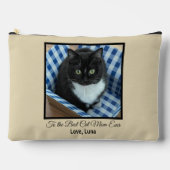 猫最高の母の撮カスタム影と文字 アクセサリーポーチ (正面)