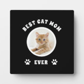 猫最高の母の撮カスタム影パーソナライズされた フォトプラーク (正面)