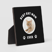 猫最高の母の撮カスタム影パーソナライズされた フォトプラーク (正面)
